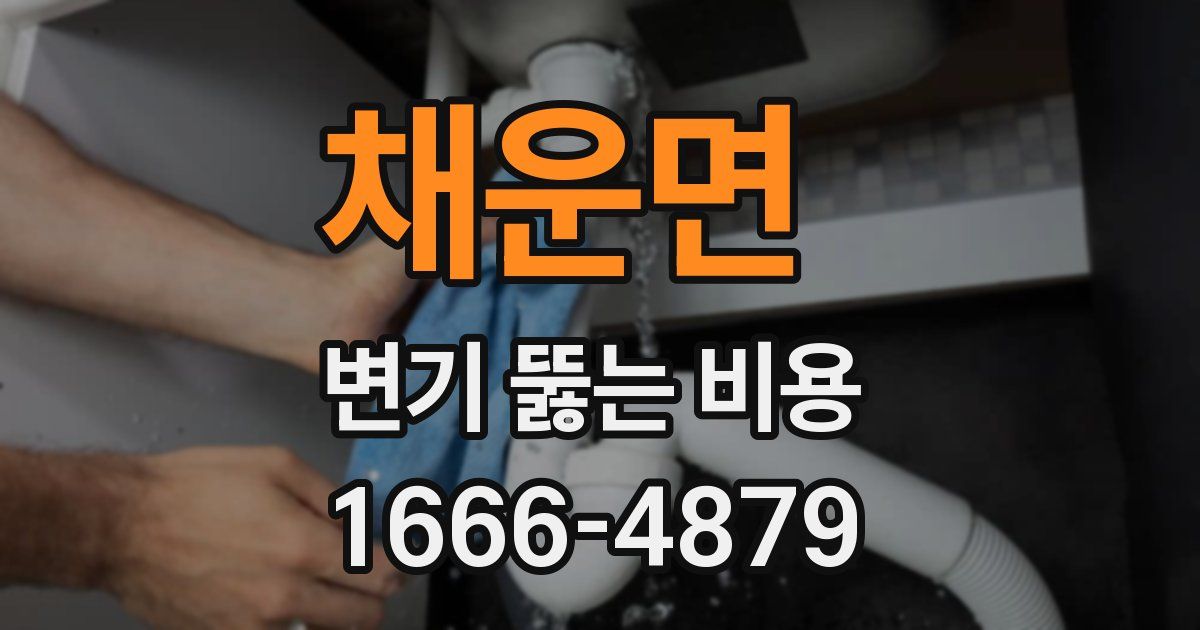 채운면 변기 뚫는 비용
