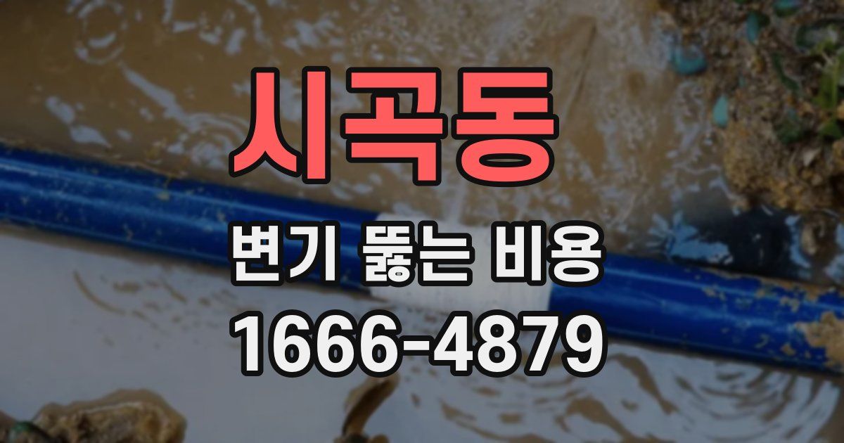 시곡동 변기 뚫는 비용