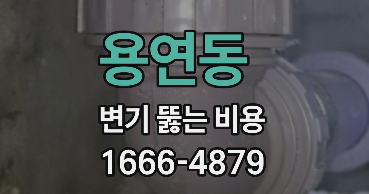 용연동 변기 뚫는 비용