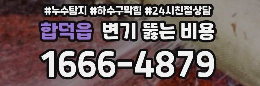 합덕읍 변기 뚫는 비용