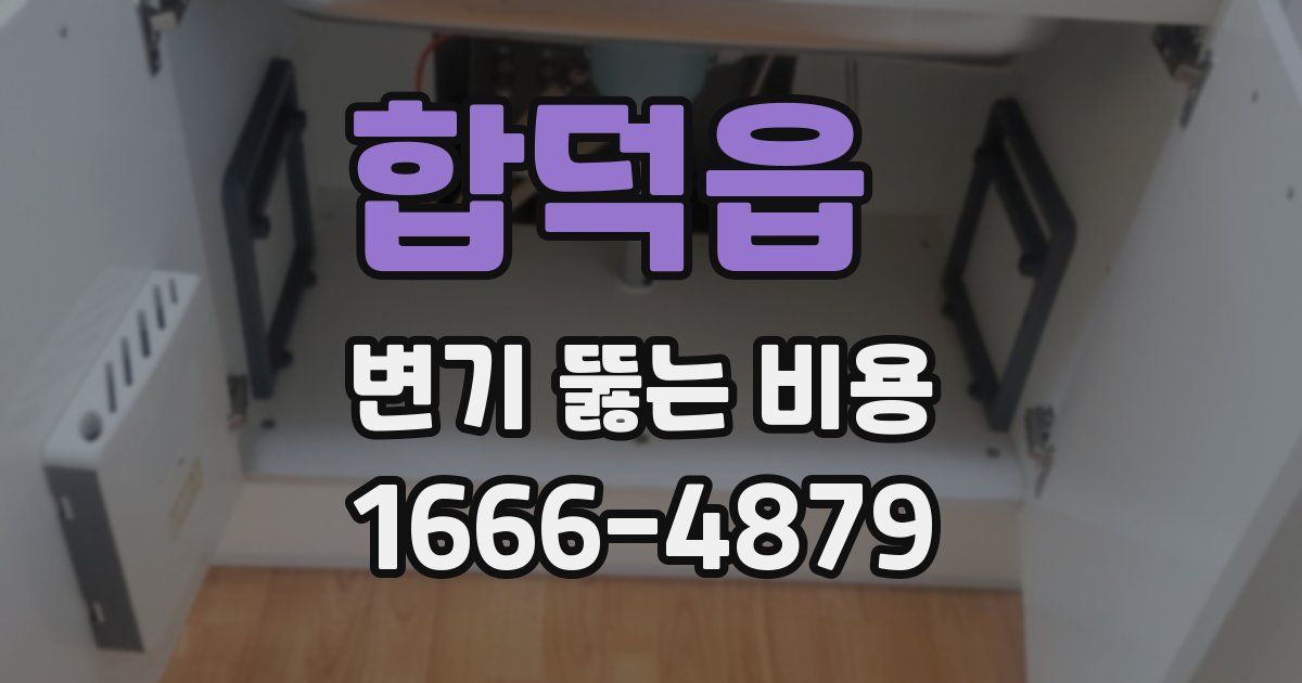 합덕읍 변기 뚫는 비용