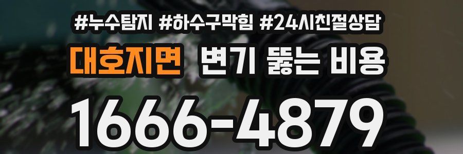 대호지면 변기 뚫는 비용