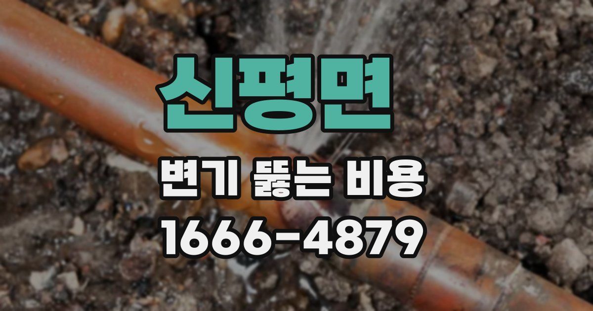 신평면 변기 뚫는 비용