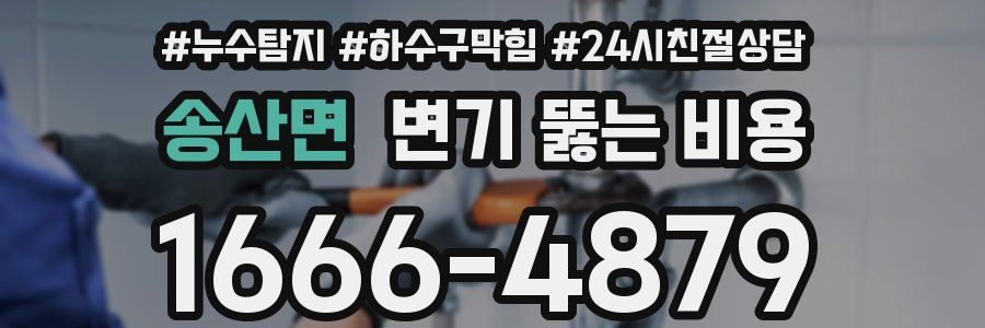 송산면 변기 뚫는 비용