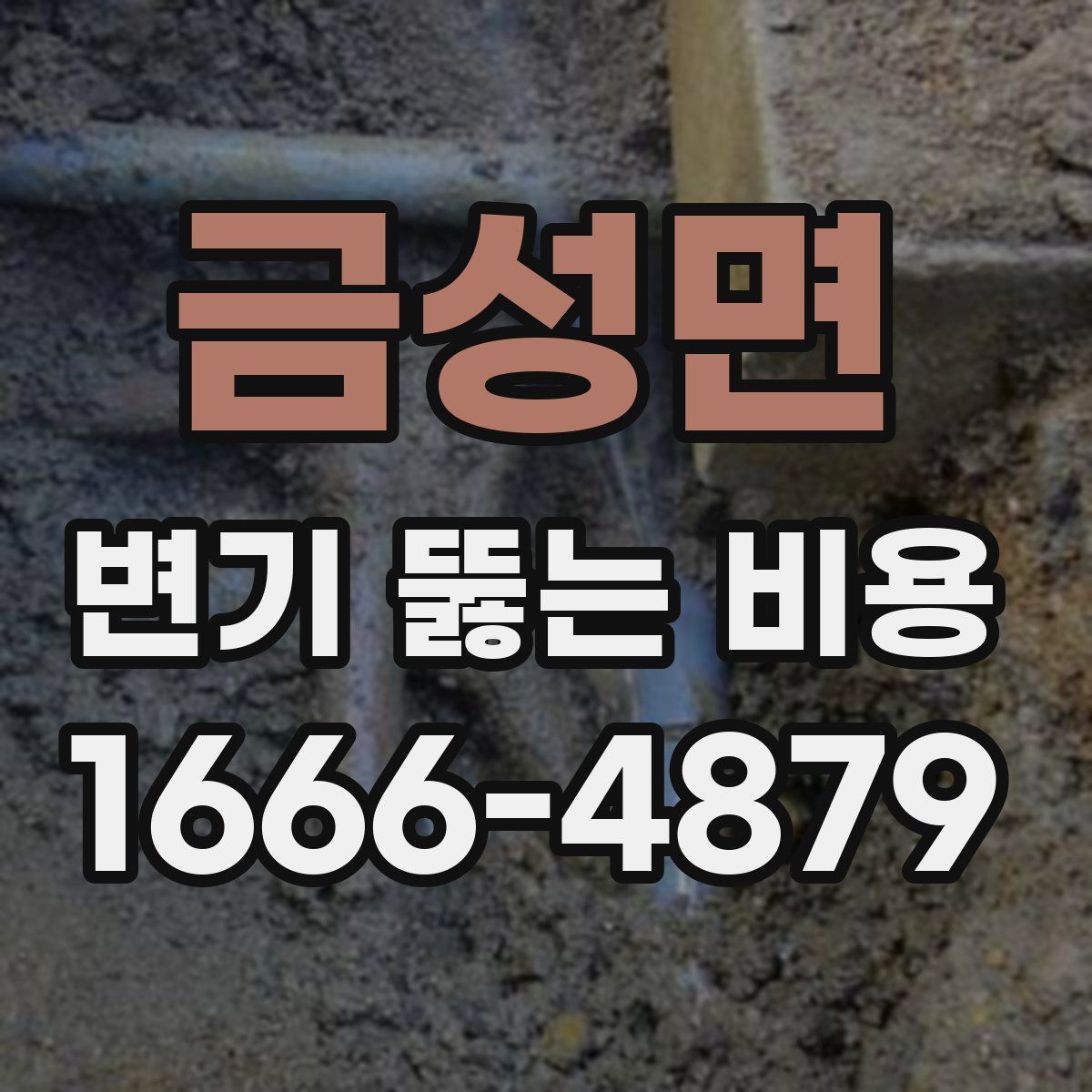 금성면 변기 뚫는 비용