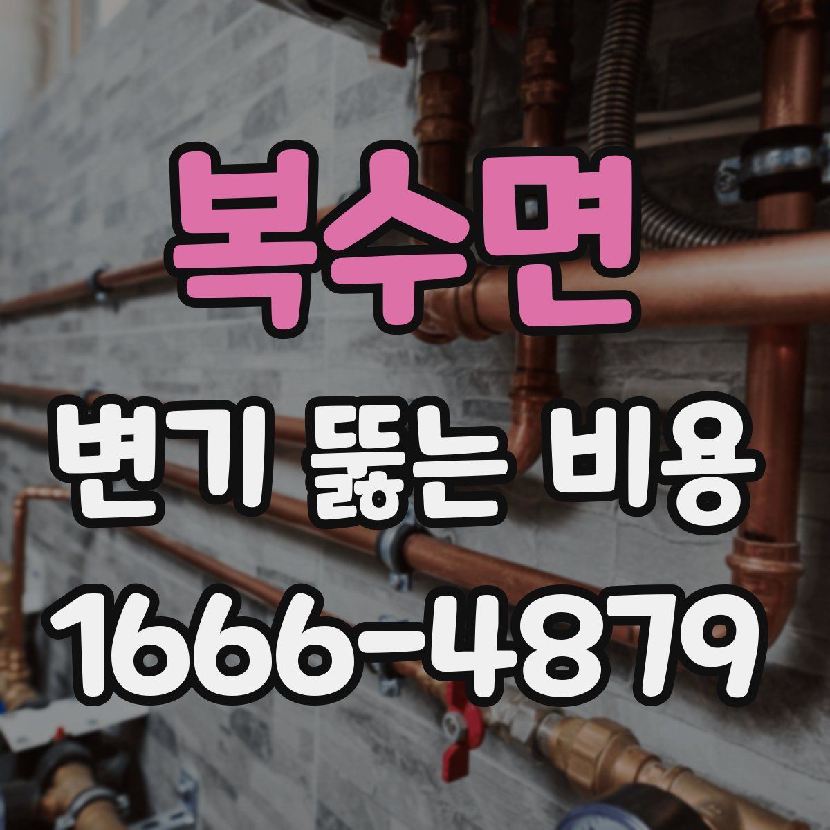 복수면 변기 뚫는 비용