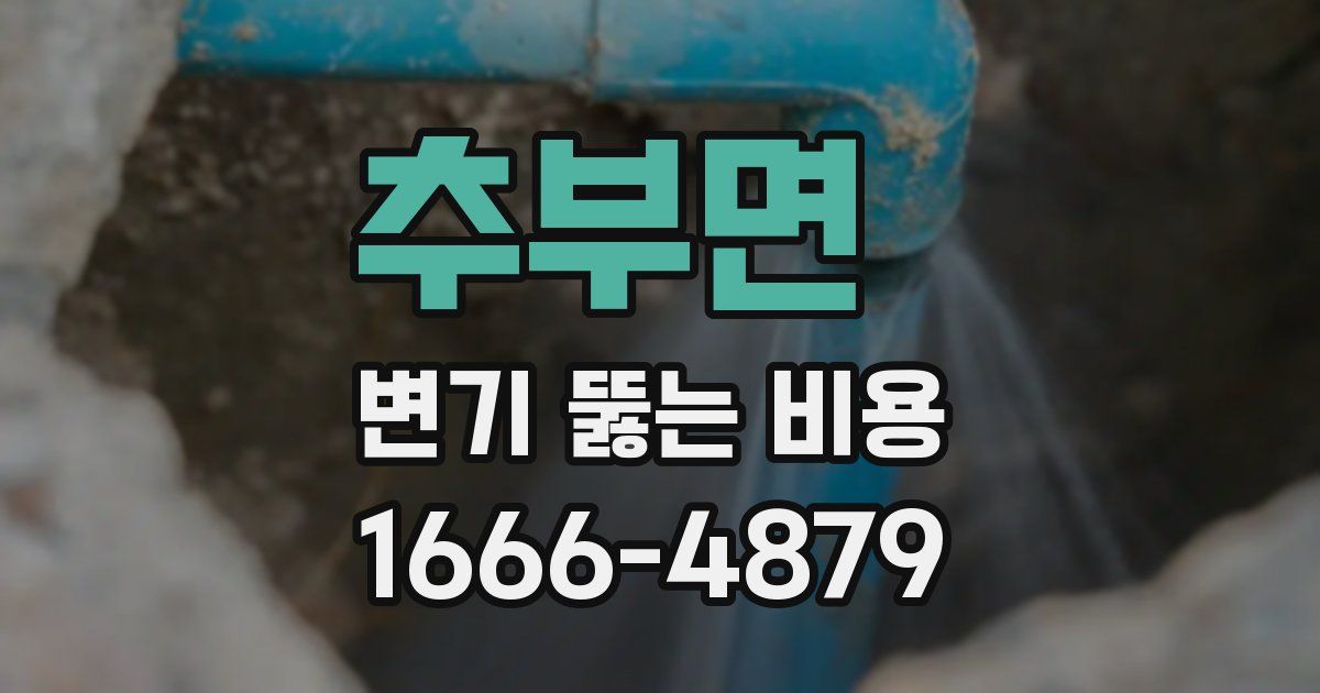 추부면 변기 뚫는 비용