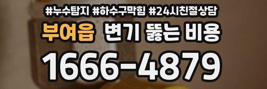 부여읍 변기 뚫는 비용