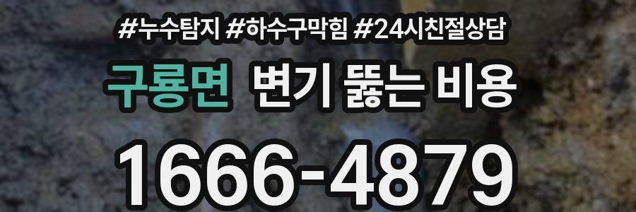 구룡면 변기 뚫는 비용
