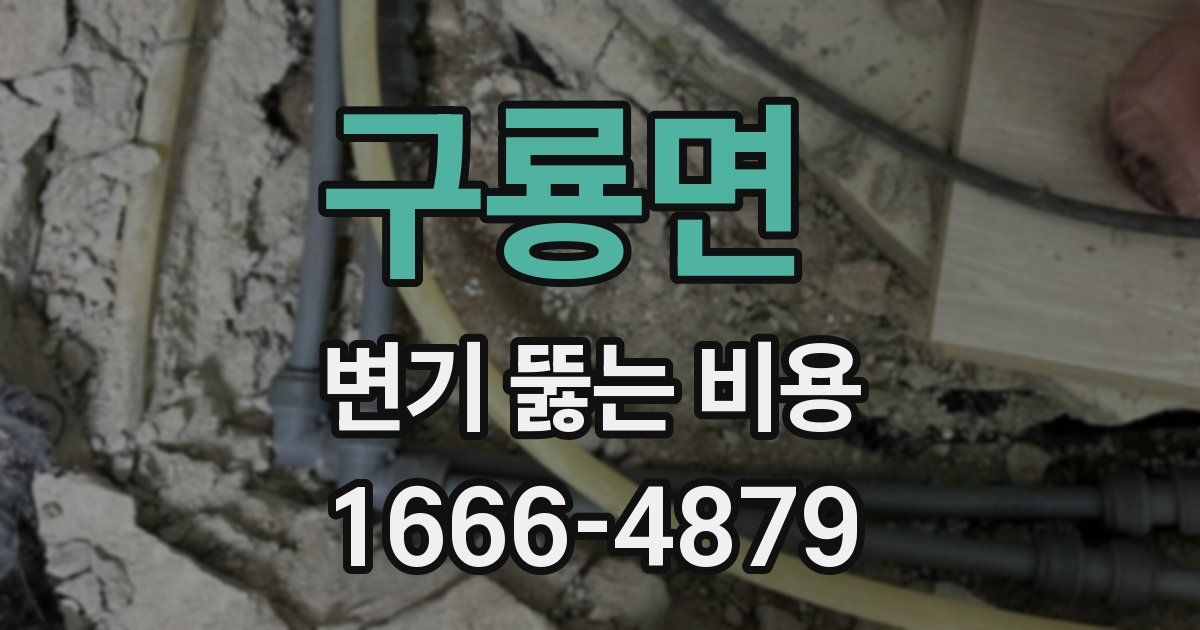 구룡면 변기 뚫는 비용