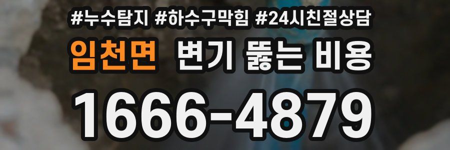 임천면 변기 뚫는 비용