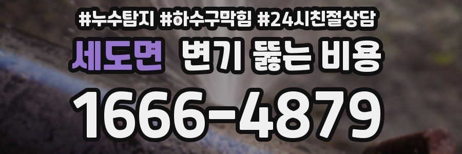 세도면 변기 뚫는 비용
