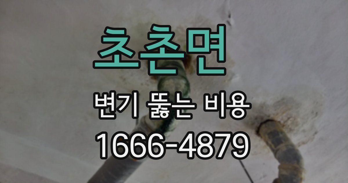 초촌면 변기 뚫는 비용