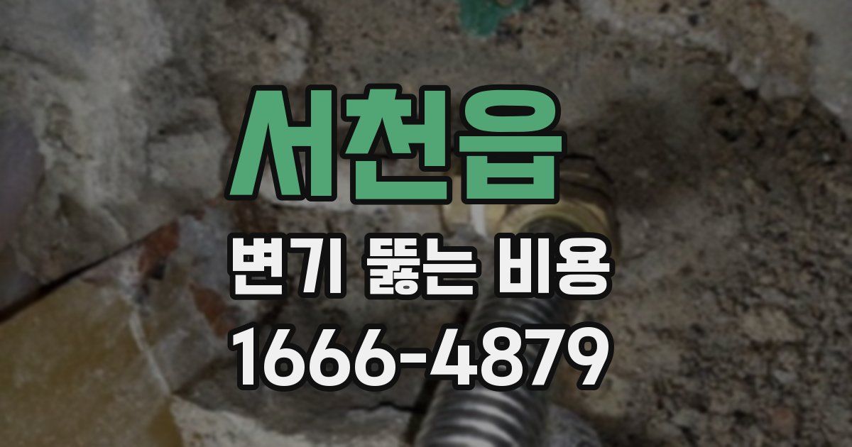 서천읍 변기 뚫는 비용