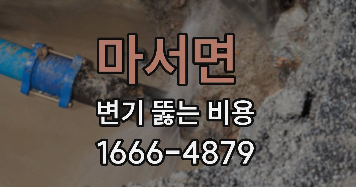 마서면 변기 뚫는 비용