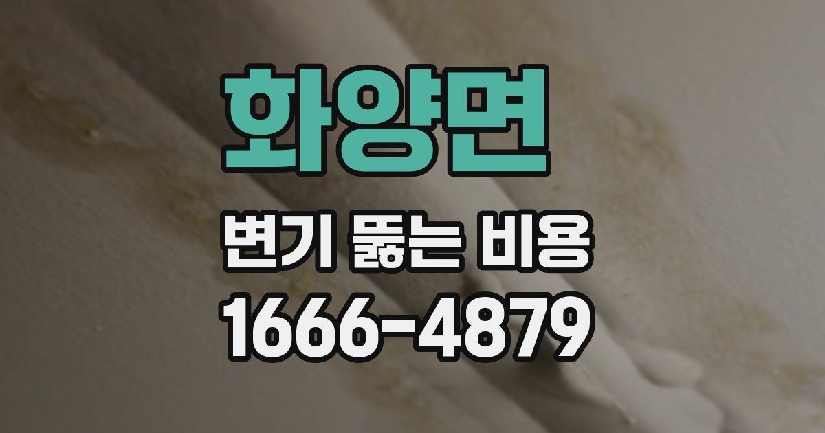 화양면 변기 뚫는 비용