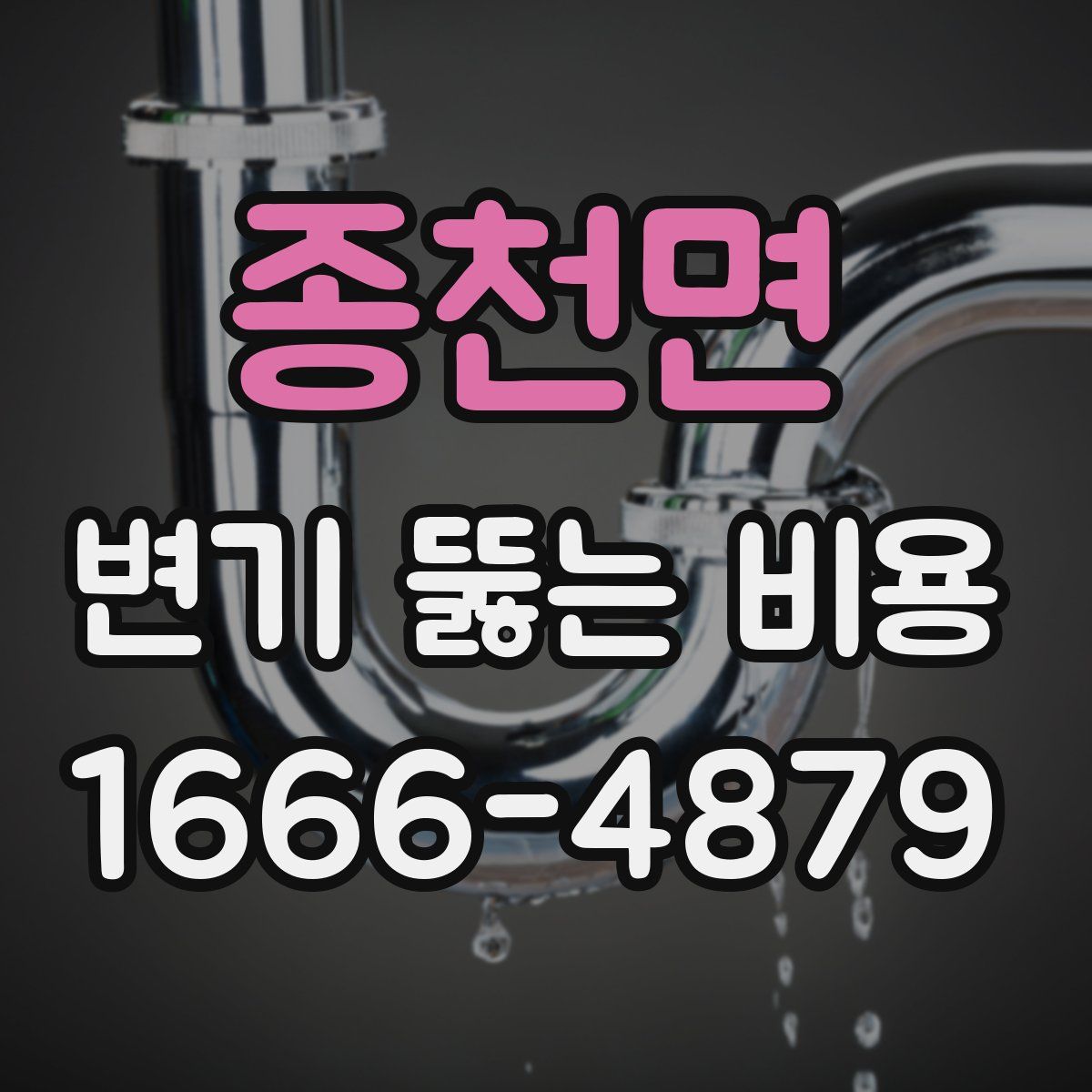 종천면 변기 뚫는 비용