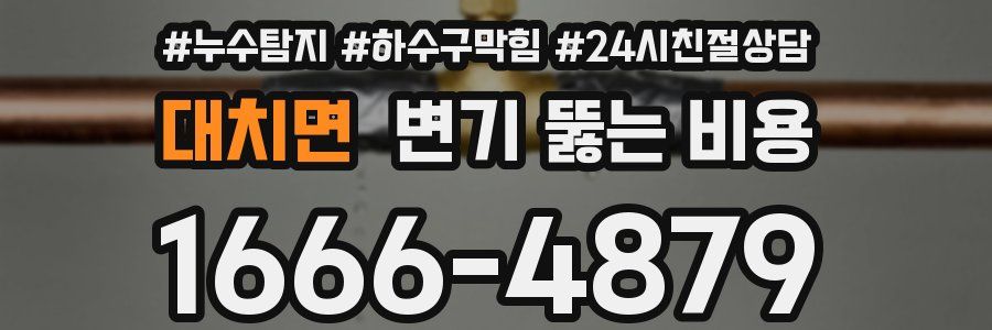 대치면 변기 뚫는 비용