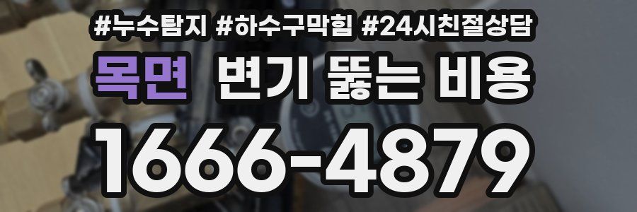 목면 변기 뚫는 비용