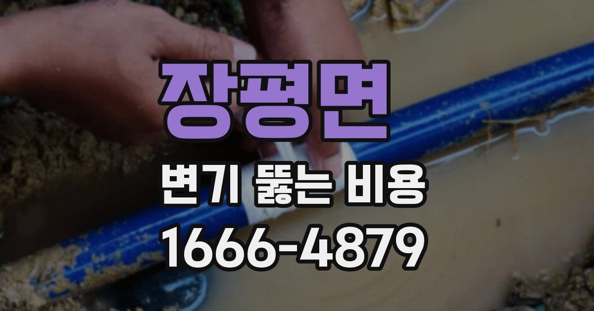 장평면 변기 뚫는 비용