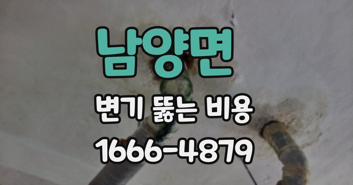 남양면 변기 뚫는 비용
