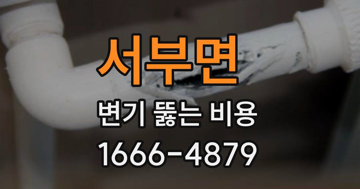 서부면 변기 뚫는 비용