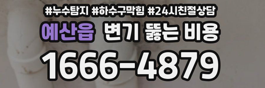 예산읍 변기 뚫는 비용