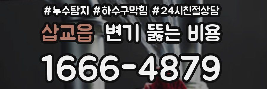 삽교읍 변기 뚫는 비용