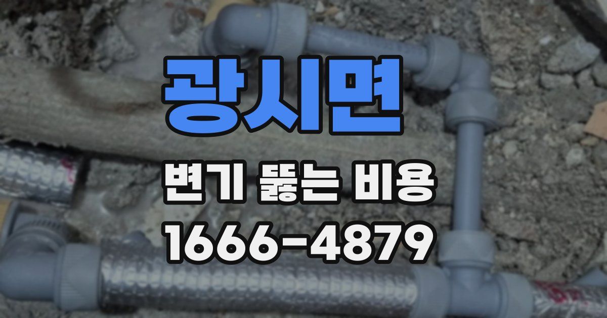 광시면 변기 뚫는 비용