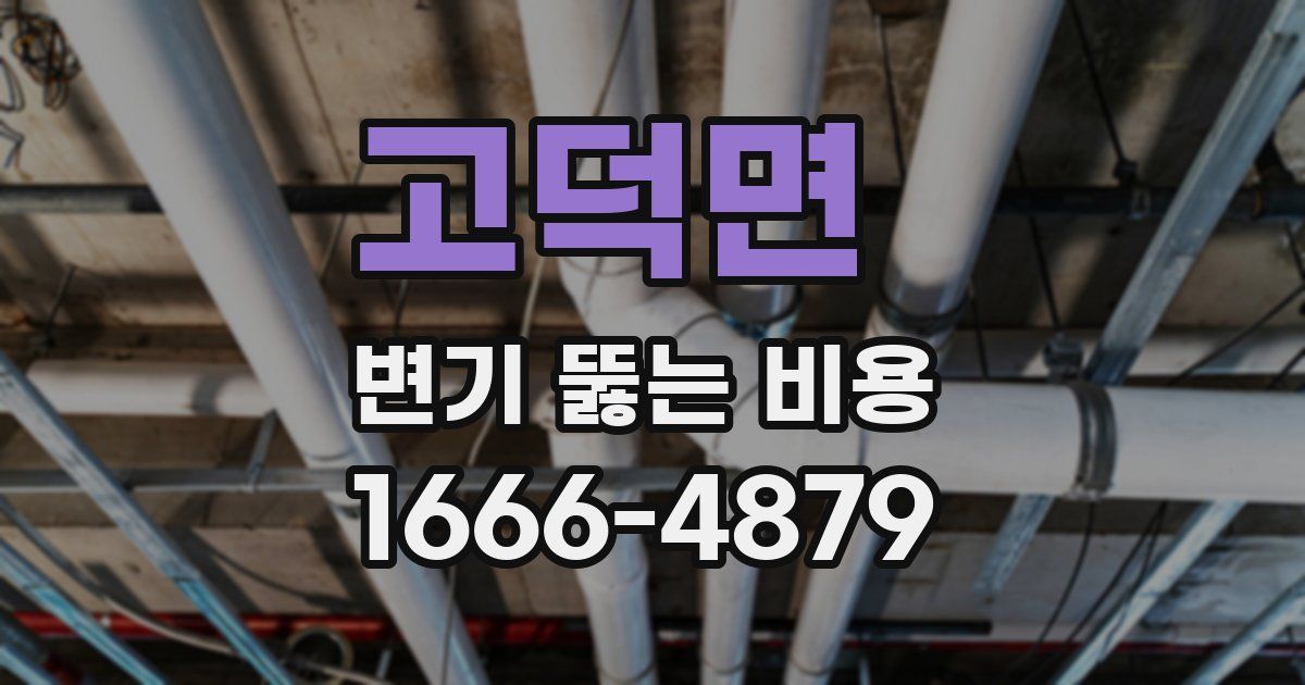 고덕면 변기 뚫는 비용