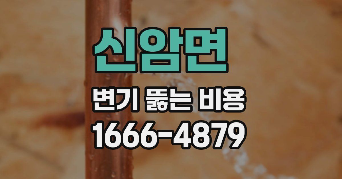 신암면 변기 뚫는 비용