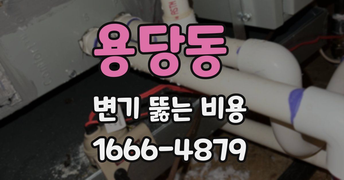 용당동 변기 뚫는 비용