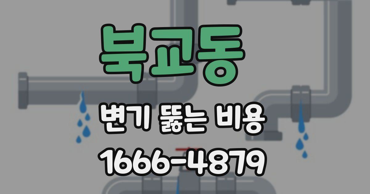 북교동 변기 뚫는 비용