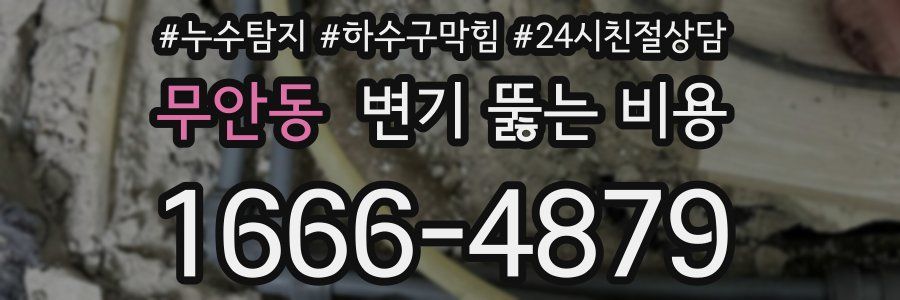 무안동 변기 뚫는 비용