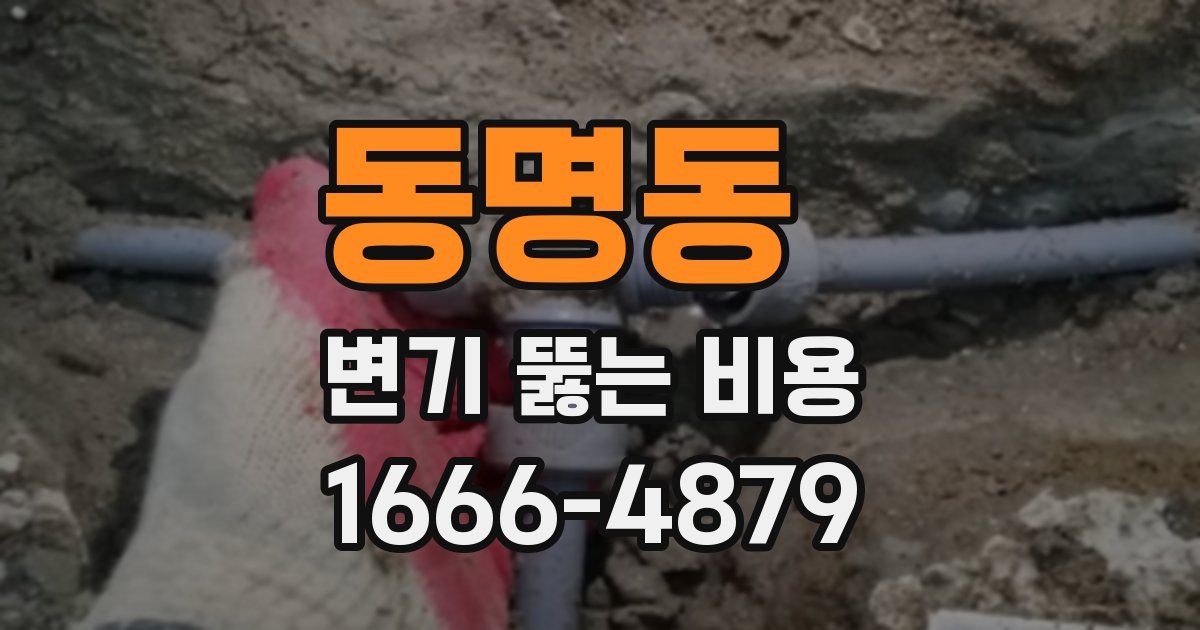 동명동 변기 뚫는 비용