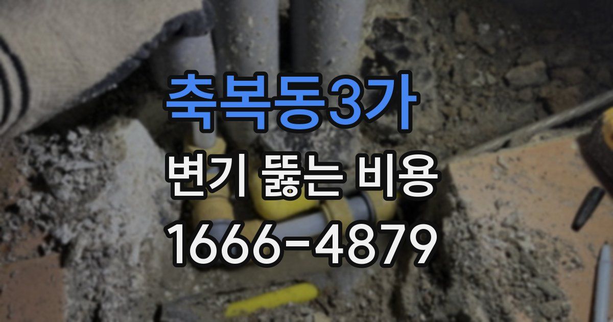축복동3가 변기 뚫는 비용