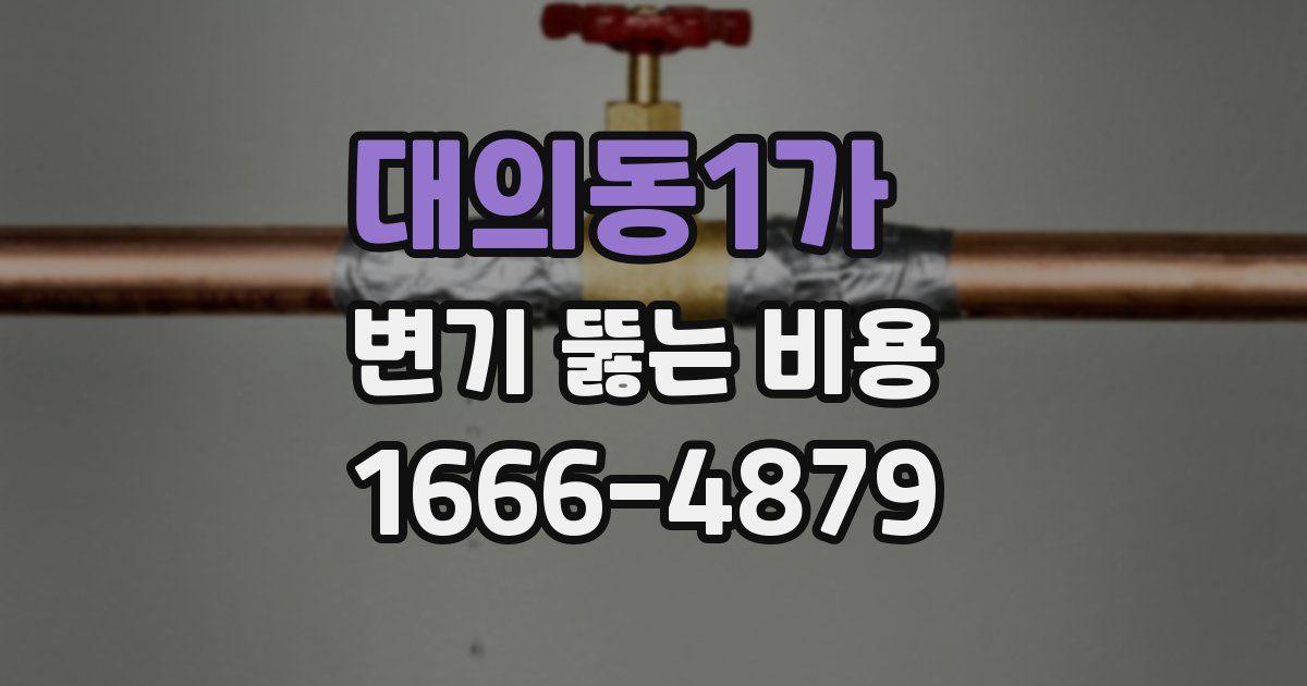 대의동1가 변기 뚫는 비용