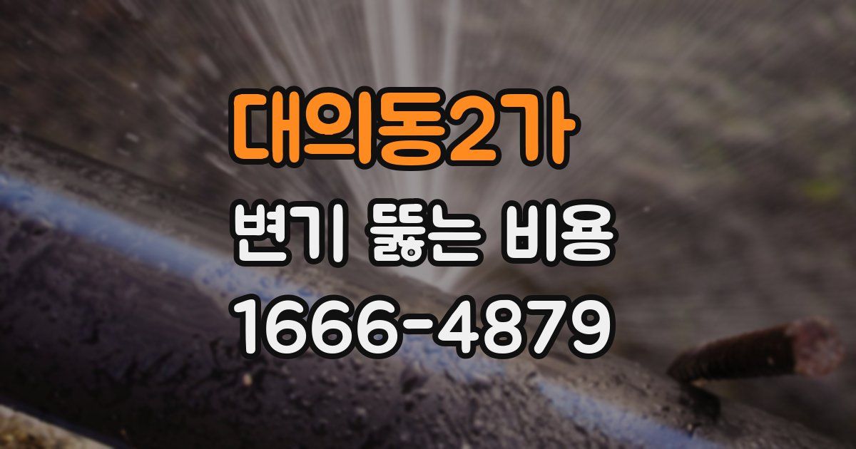 대의동2가 변기 뚫는 비용