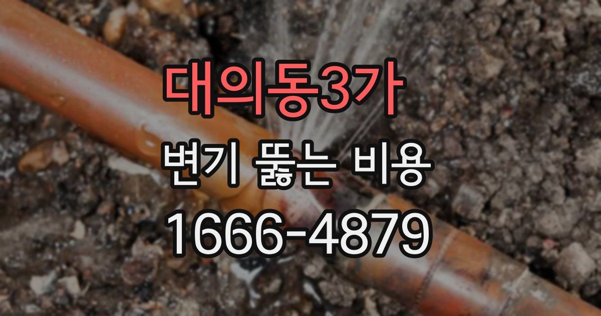 대의동3가 변기 뚫는 비용