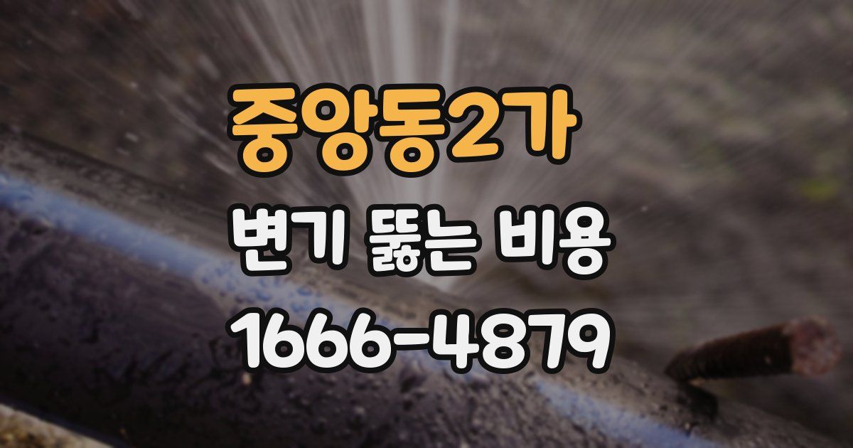 중앙동2가 변기 뚫는 비용