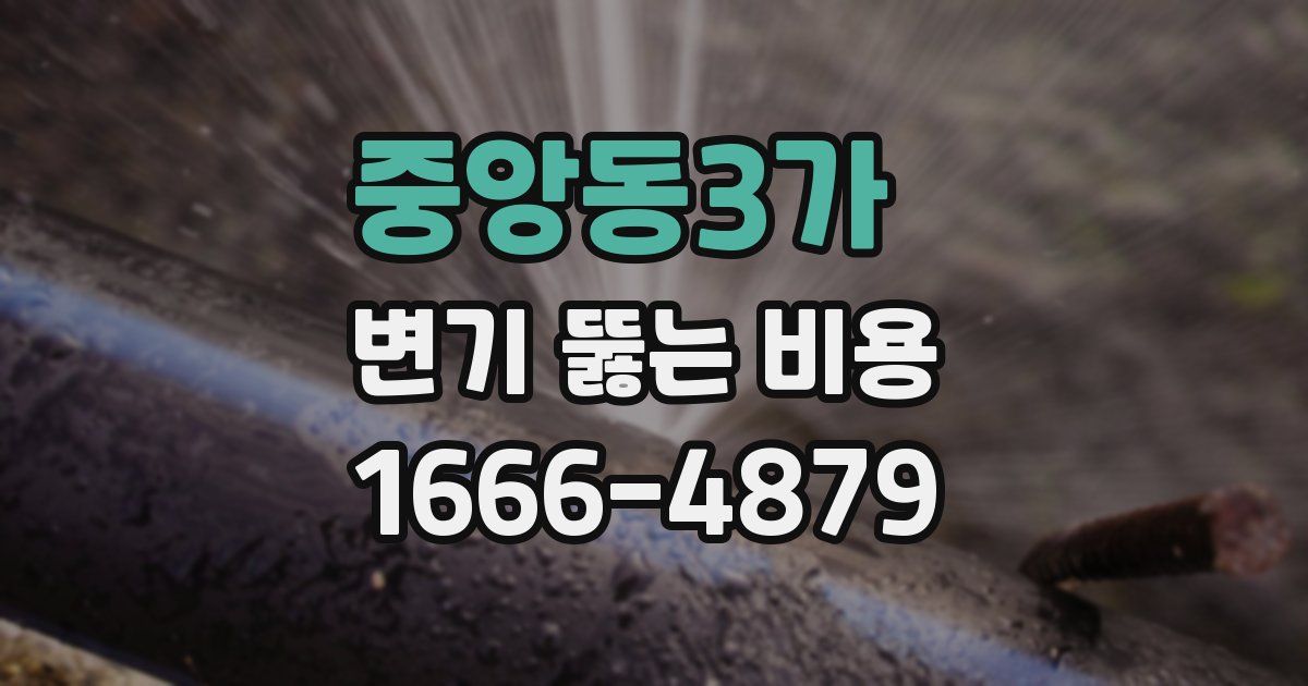 중앙동3가 변기 뚫는 비용