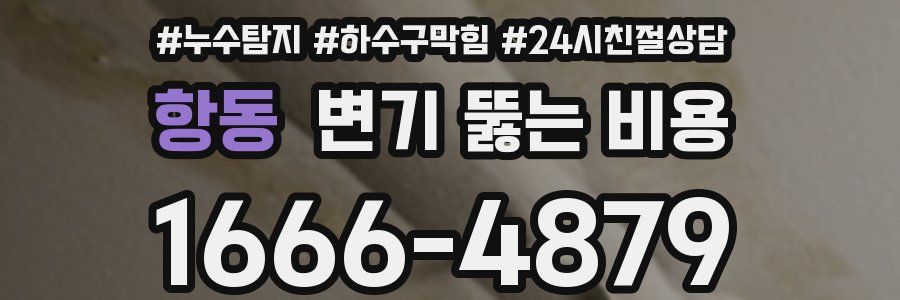 항동 변기 뚫는 비용