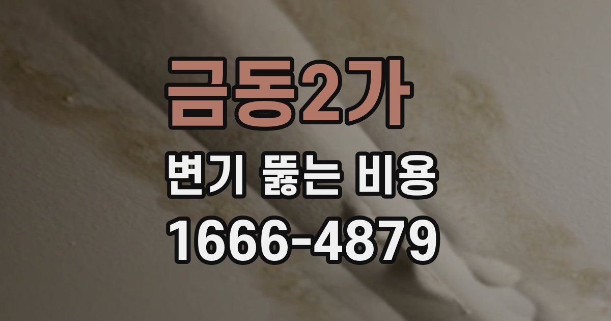 금동2가 변기 뚫는 비용