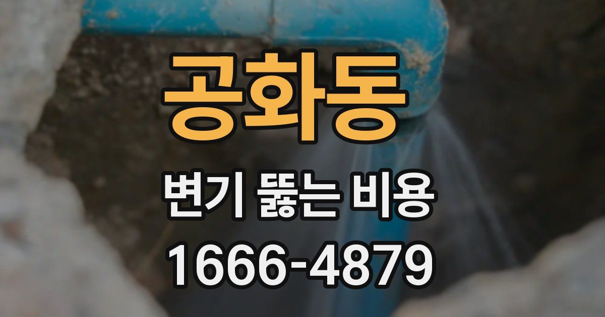 공화동 변기 뚫는 비용
