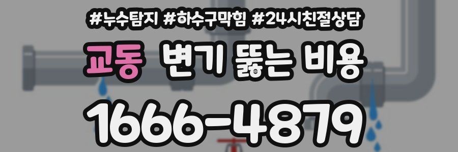 교동 변기 뚫는 비용