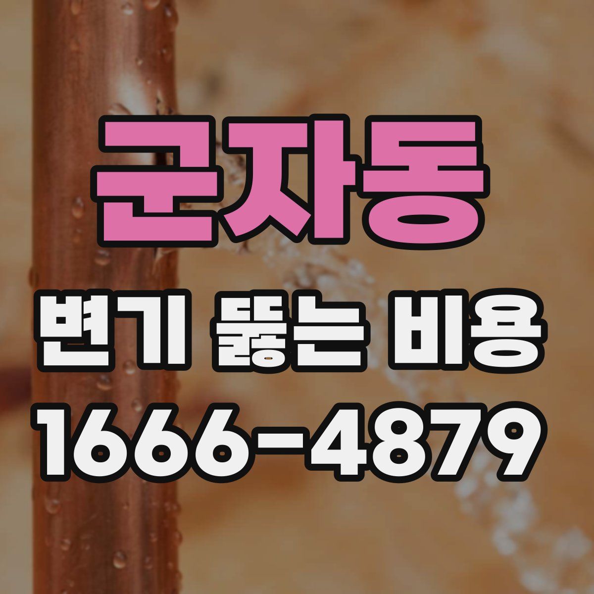 군자동 변기 뚫는 비용