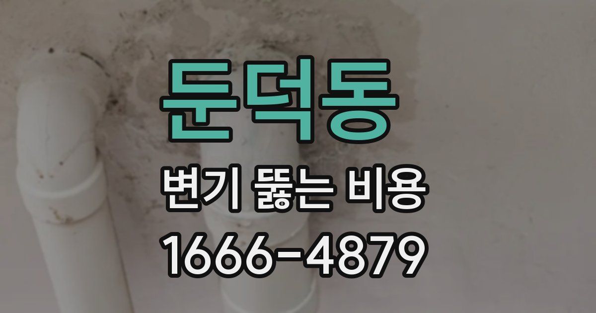 둔덕동 변기 뚫는 비용