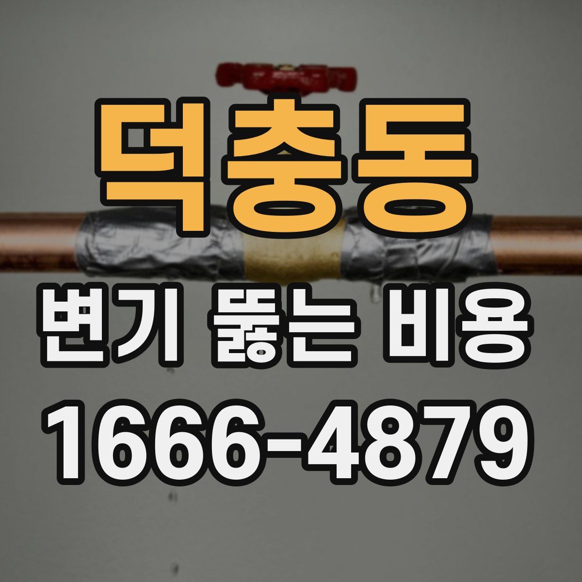 덕충동 변기 뚫는 비용