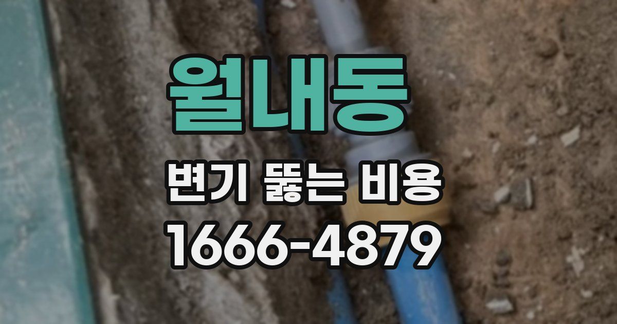월내동 변기 뚫는 비용