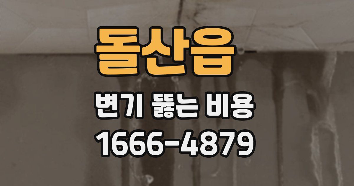 돌산읍 변기 뚫는 비용